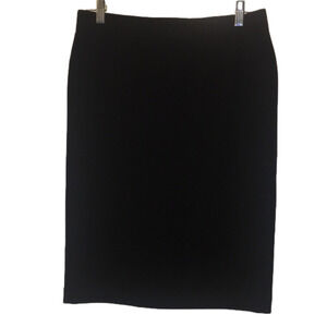 Vince Black Ponte Knit Knee length Skirt